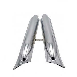 Motorcycle Exhaust Muffler Pipe Stainless Steel Electroplate Muffler 24HP 32HP for 750cc motorcycle