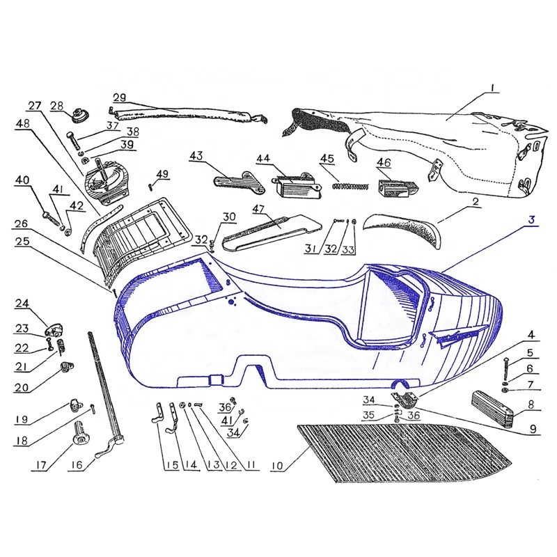 750CC Motorcycle Sidecar Carriage For CJ-K750 R12 R15 R66 R1 R71 M72 K750 Sidecar Bucket