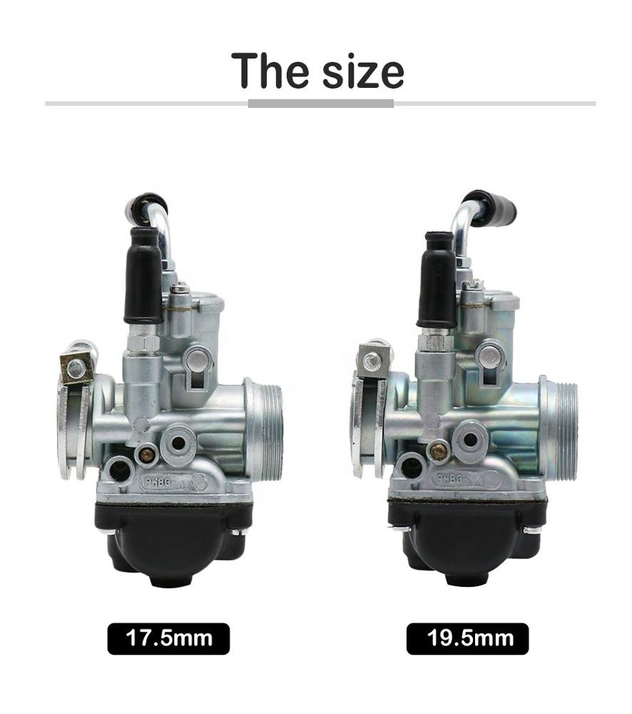 17.5mm 19.5mm 21mm Motorcycle PHBG Racing Carburetor For 50cc 90cc Dirt Pit Bike