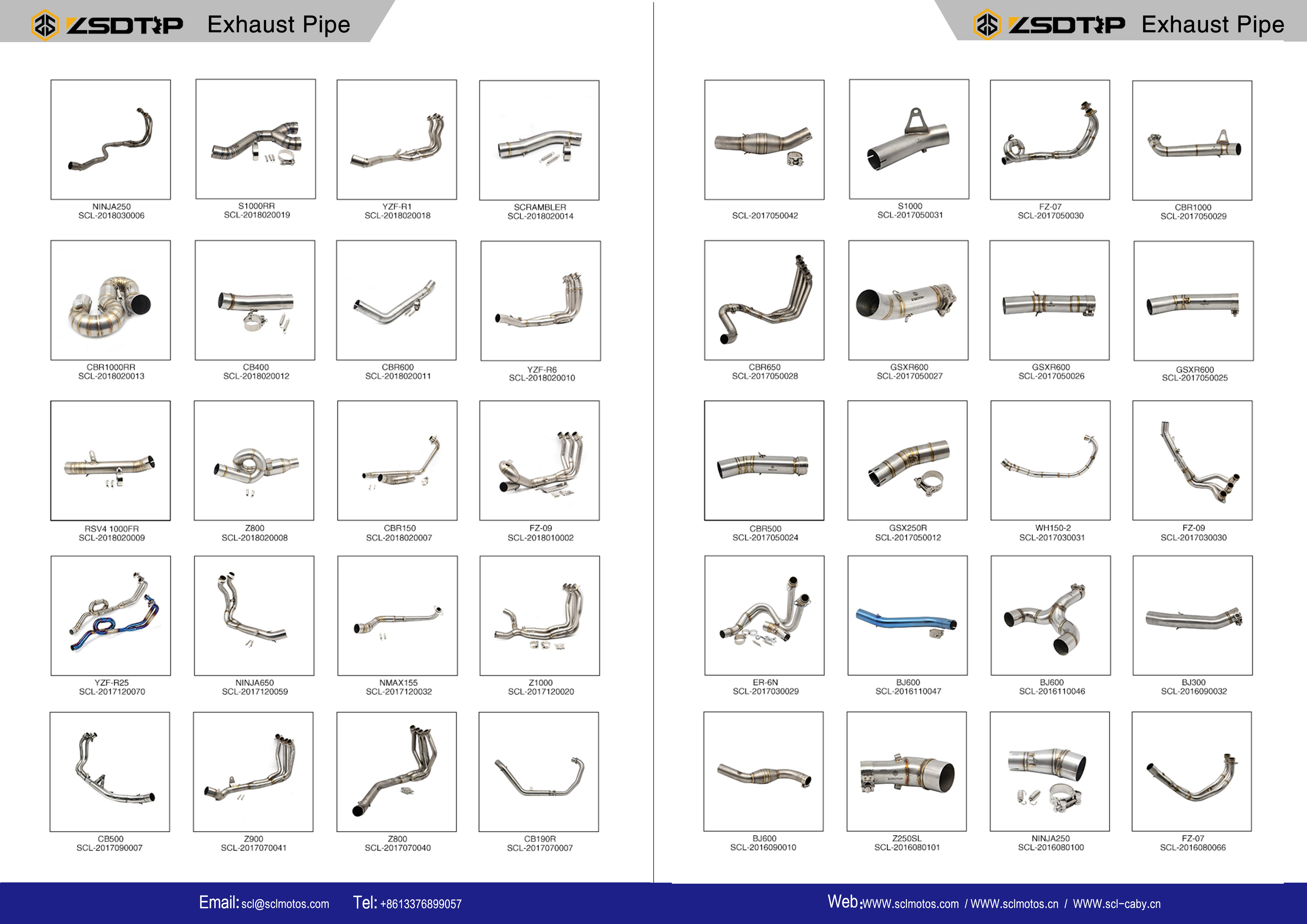 Slip-On/ Middle pipe Replacement of Original L/R Joint Exhaust Pipe 14230/40-15H00-000  Used for Universal 51mm Muffler