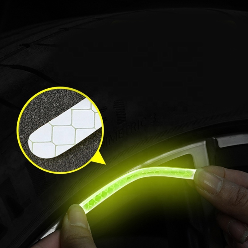 Bicycle Motorcycle Car Universal Multicolor Wheel Rim Decals Fluorescent Wheel Sticker