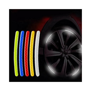 Bicycle Motorcycle Car Universal Multicolor Wheel Rim Decals Fluorescent Wheel Sticker