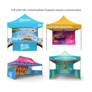 advertising logo 10x10 Outdoor Aluminum Trade Show Tent Exhibition Event Marquee gazebos Canopy Pop Up Custom Printed Tents