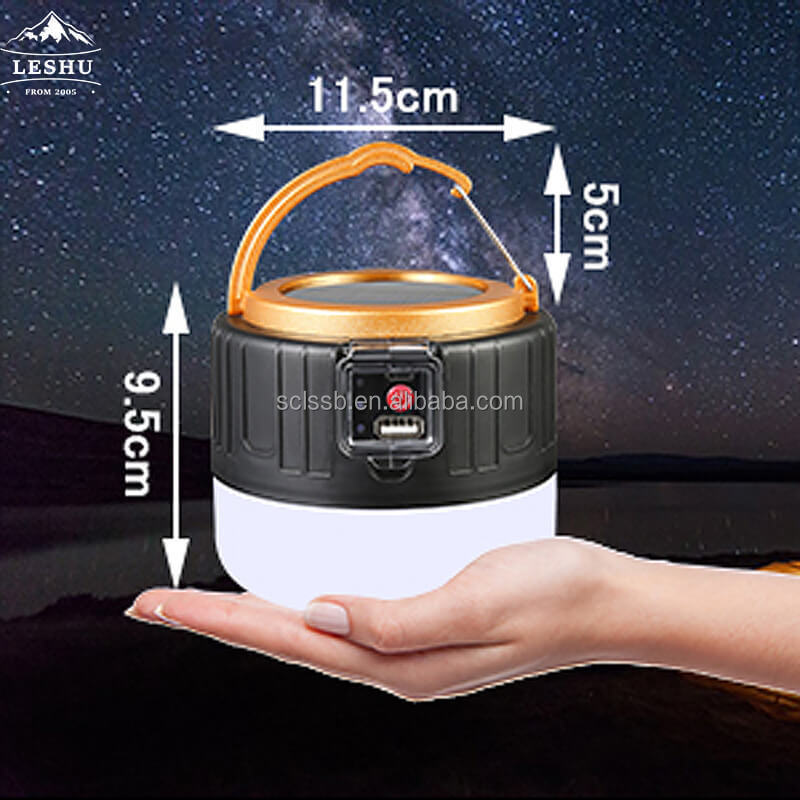 Bright Portable Camping Outdoor Light Rechargeable Led Light Lanterns Camping For Fishing USB Rechargeable Solar Camping Lantern