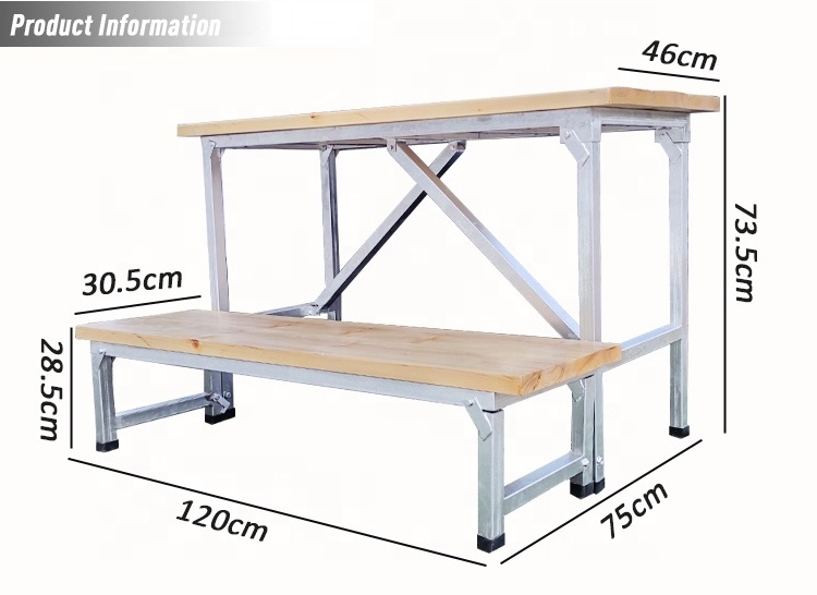 Sauna Steam Wall Mounted Folding Wood Table And Table And Outdoor With Cushion Camping Folding Chair