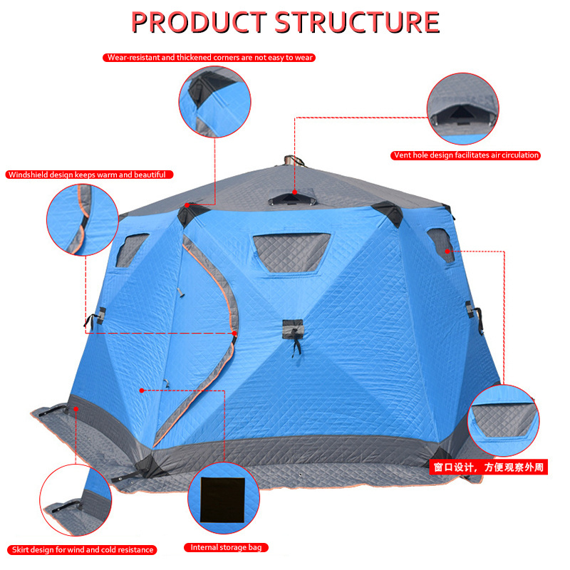 Inflatable Drop Stitch Igloo Cold 6 Camouflage Camping Bivvy Cube For Winter Bivvy Carp Fishing Tent