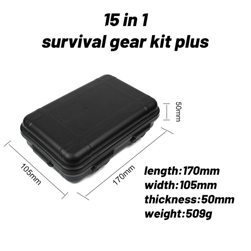 Hot Products Ultra-low prices 15 in 1 survival gear kit SOS Outdoor adventure equipment Earthquake Survival Emergency Kit