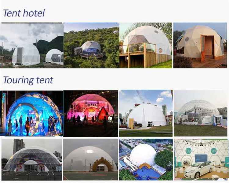 Hot sale leshu  Wholesale Luxury Geodesic Dome Tents Resort Transparent Outdoor Safari Igloo Dome House Events Tent