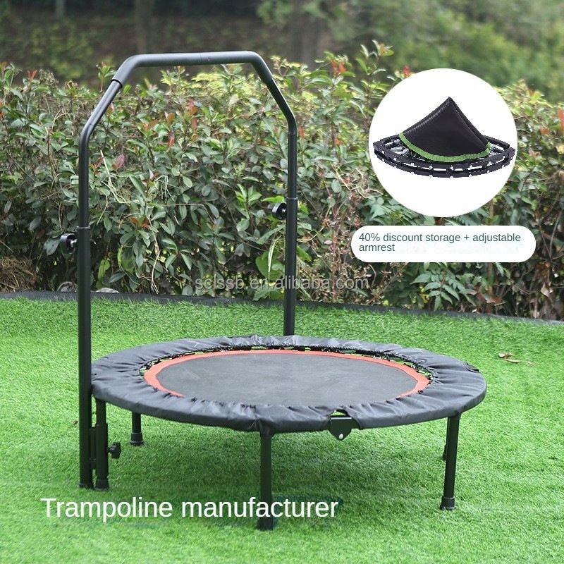 lowprice Garden Trampoline with Safety Enclosure Net Combo Bounce Jump Outdoor Fitness PVC Spring Cover Padding Kids Trampoline