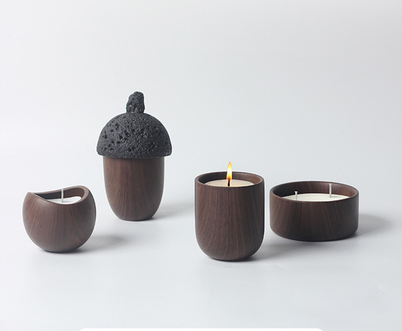 24 Hours Burn Time Natural Fragrance Candle Mini Ceramics Cups Scented Jar Candles Wholesale for Home Decoration