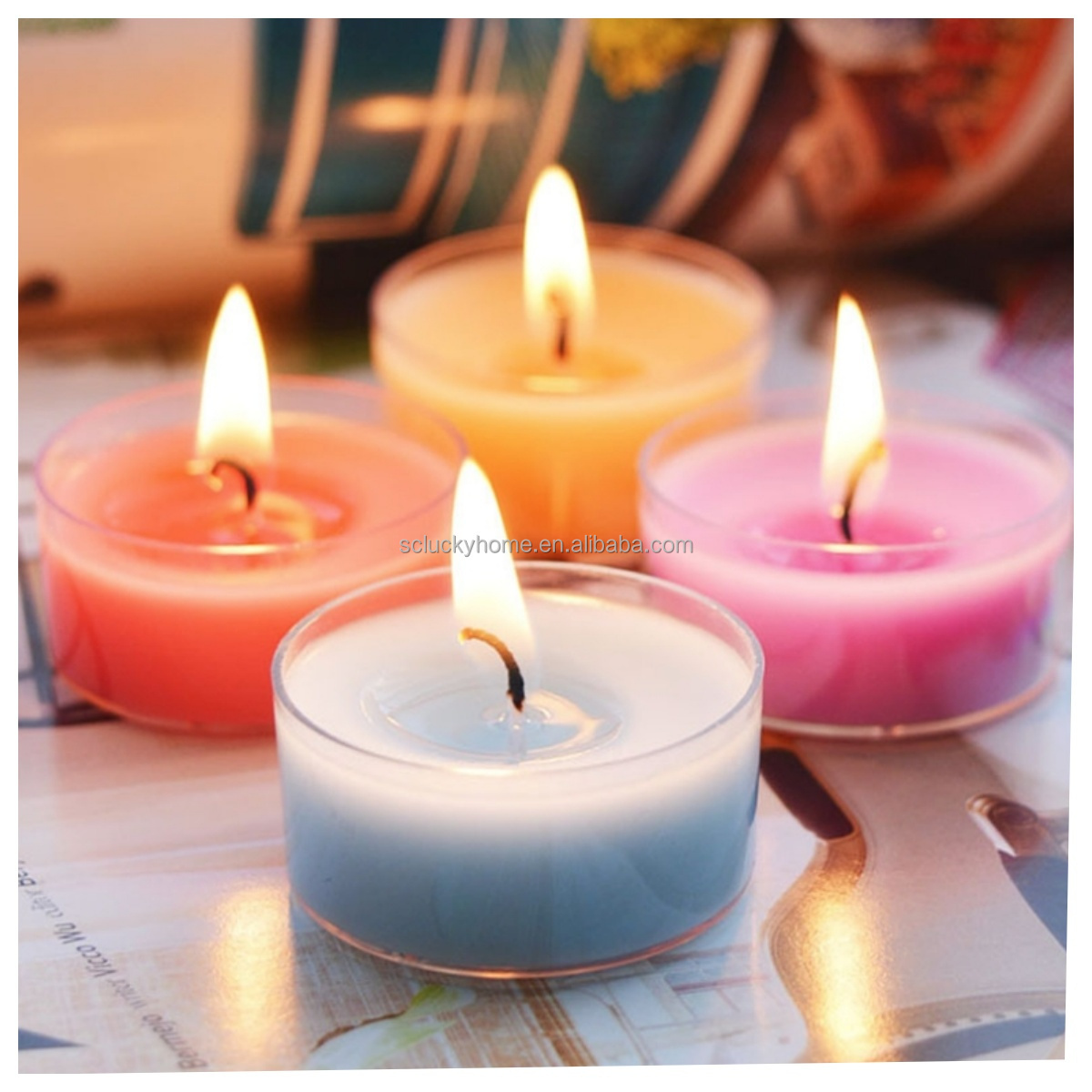 Wholesale customized various colors Scented Tea Light Candles For Sale