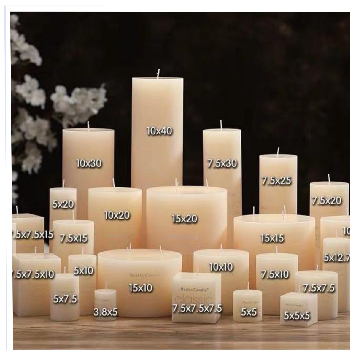 Custom Romantic Birthday Wedding Candles Roman Pillar Large Candle Wholesale Bulk Ivory White Pillar Wax Candles with bottles