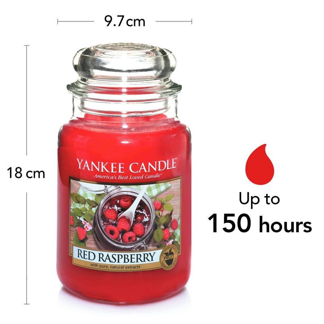 Wholesale Luxury Private Label Yankee Style Scented Candles Soy Wax Big Glass Jar Red Raspberry Scented Yankee Candle with Lides