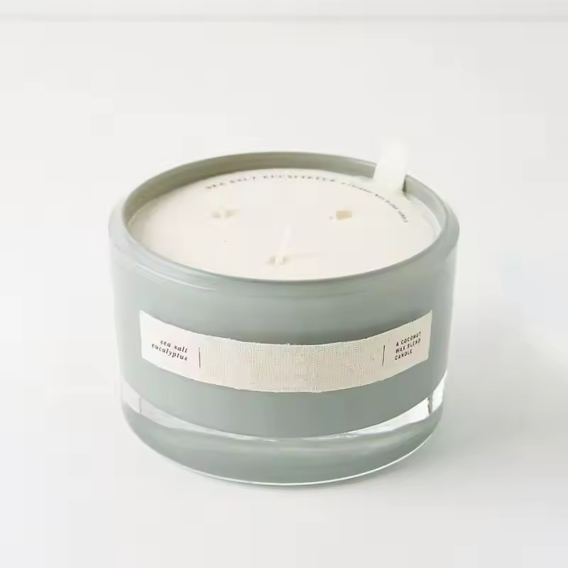 Romantic Three-Wick Soy Wax Candle Scented and Smokeless in Glass Jar-for DIY Candle Making Kits Wholesale Available