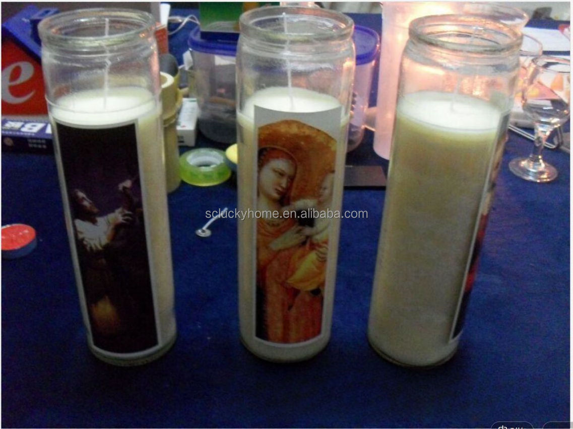 candles making tray molds christian votive vela 7 days 14 day  jesus saint michael fireless eternal electric religious candle