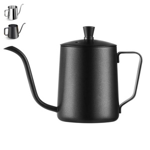 Gooseneck pour over coffee kettle 600ml 350ml 250ml small portable stainless steel drip pot for water tea hotel home travel camp