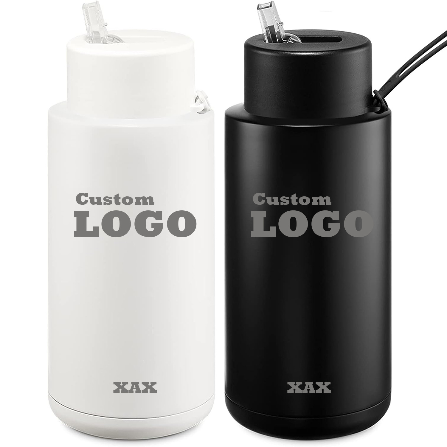 FACTORY custom logo double wall stainless steel vacuum insulated 34 oz 1 litre drink frank green water bottle