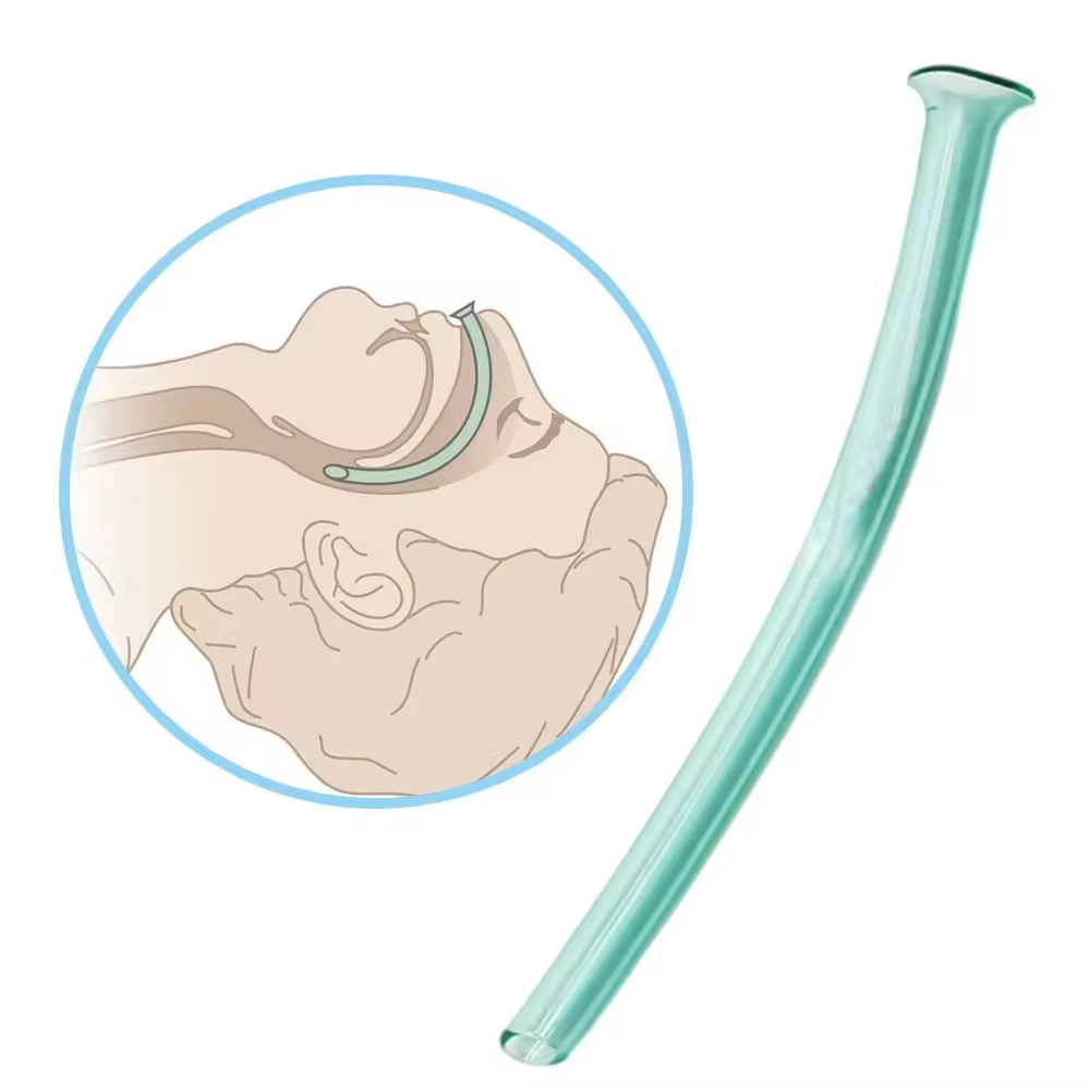 Medical disposable Latex free PVC Nasopharyngeal Airway Nasal Tube for hospital use