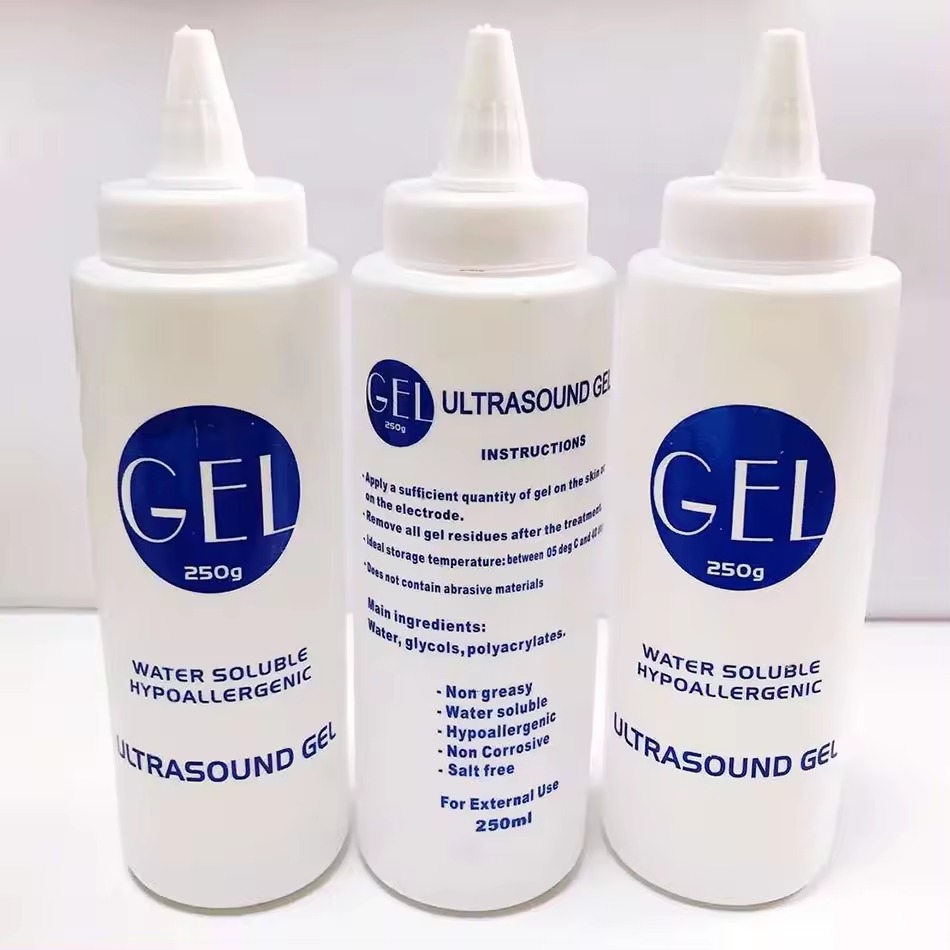 CE Marked Medical use sterile ultrasound conductive gel 250ml 2L 5L ECG ultrasound transmission gel