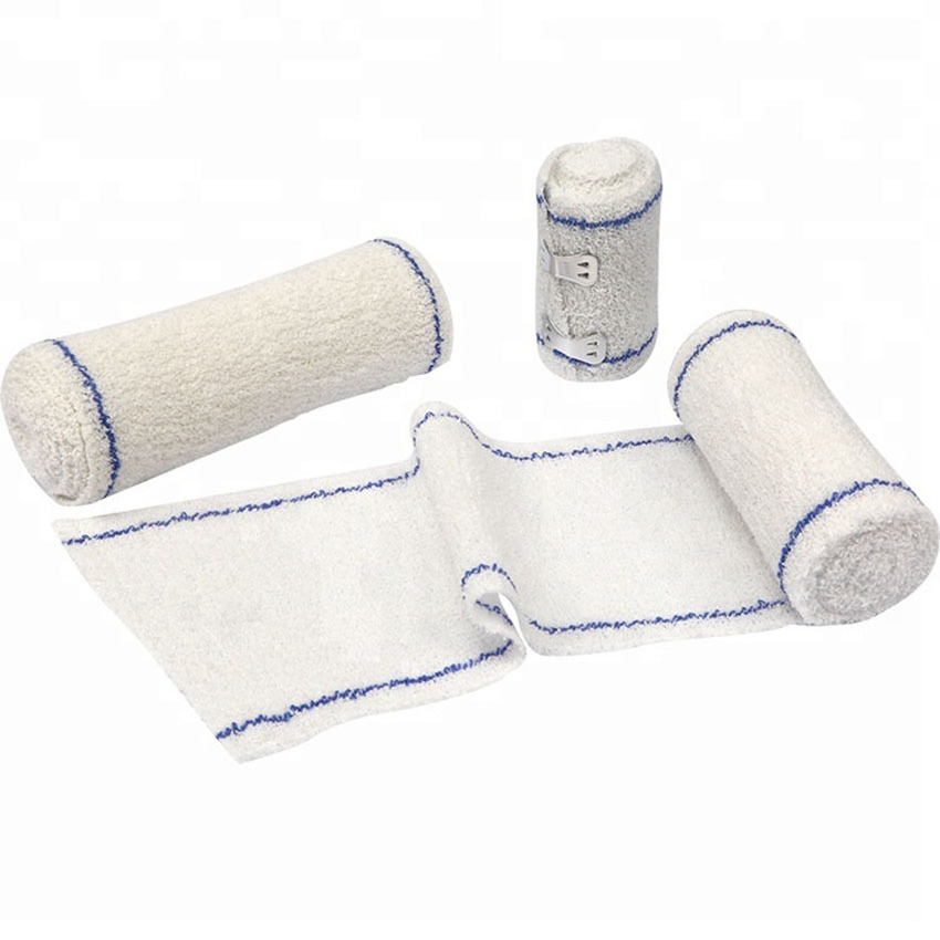 High quality self- adhesive gauze elastic cotton spandex crepe bandage