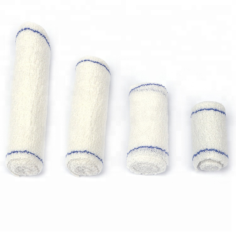 High quality self- adhesive gauze elastic cotton spandex crepe bandage