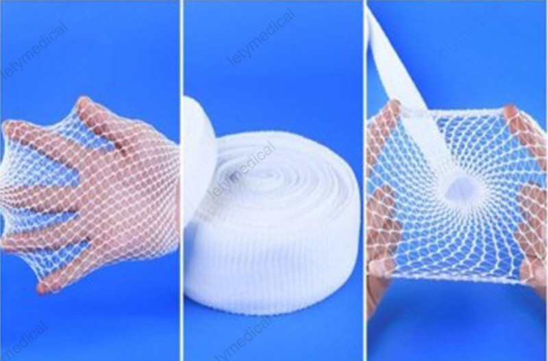 Medical High Elasticity Breathable White Pet Net Tubular Bandages for Animals Vet Use Mesh Wound Care Dressing