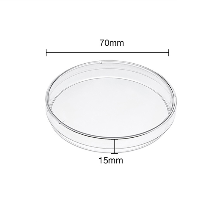 Laboratory medical sterile glass plastic petri dish 90*15 with vent