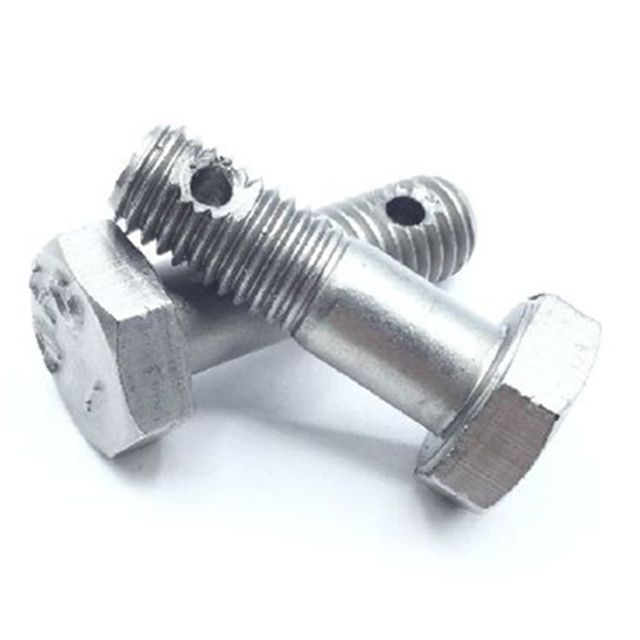 Square Hex Bolt with Hole for Cotter R Clip Pin