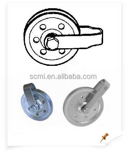 Galvanized Steel Garage Door Extension Spring Stationary Pulley Sheave Kit