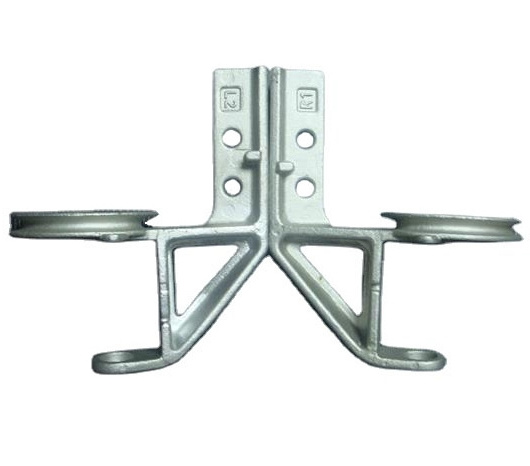 Hot Dip Galvanized Investment Casting Steel STSD Cast Wheel Holder for Garage door Hardware