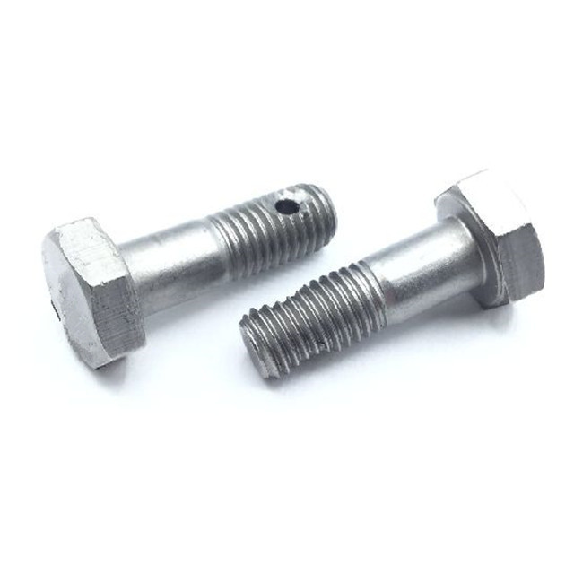 Square Hex Bolt with Hole for Cotter R Clip Pin