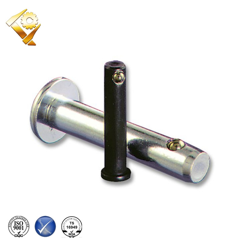 China Factory Carbon Steel Wire Lock Grooved Clevis Pins With Head