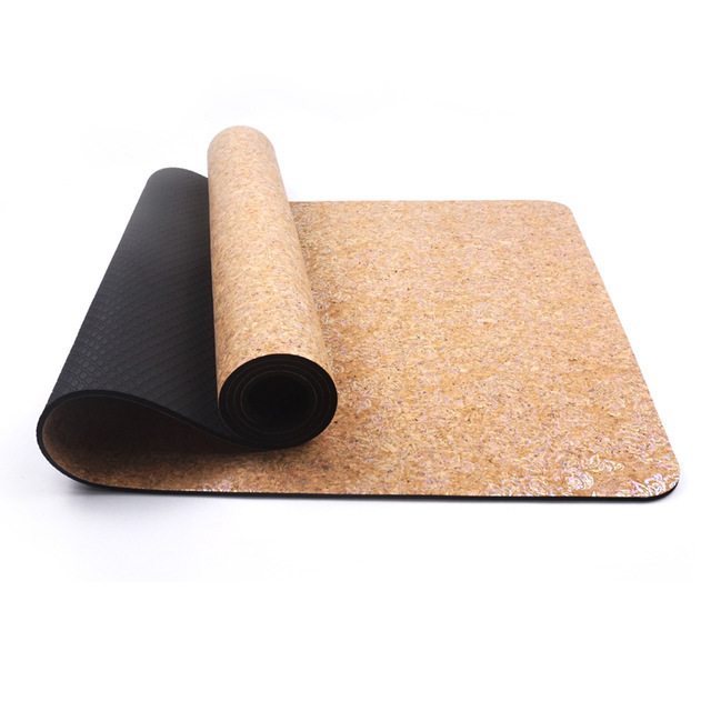 Hot sell natural round natural rubber cork circle yoga mat