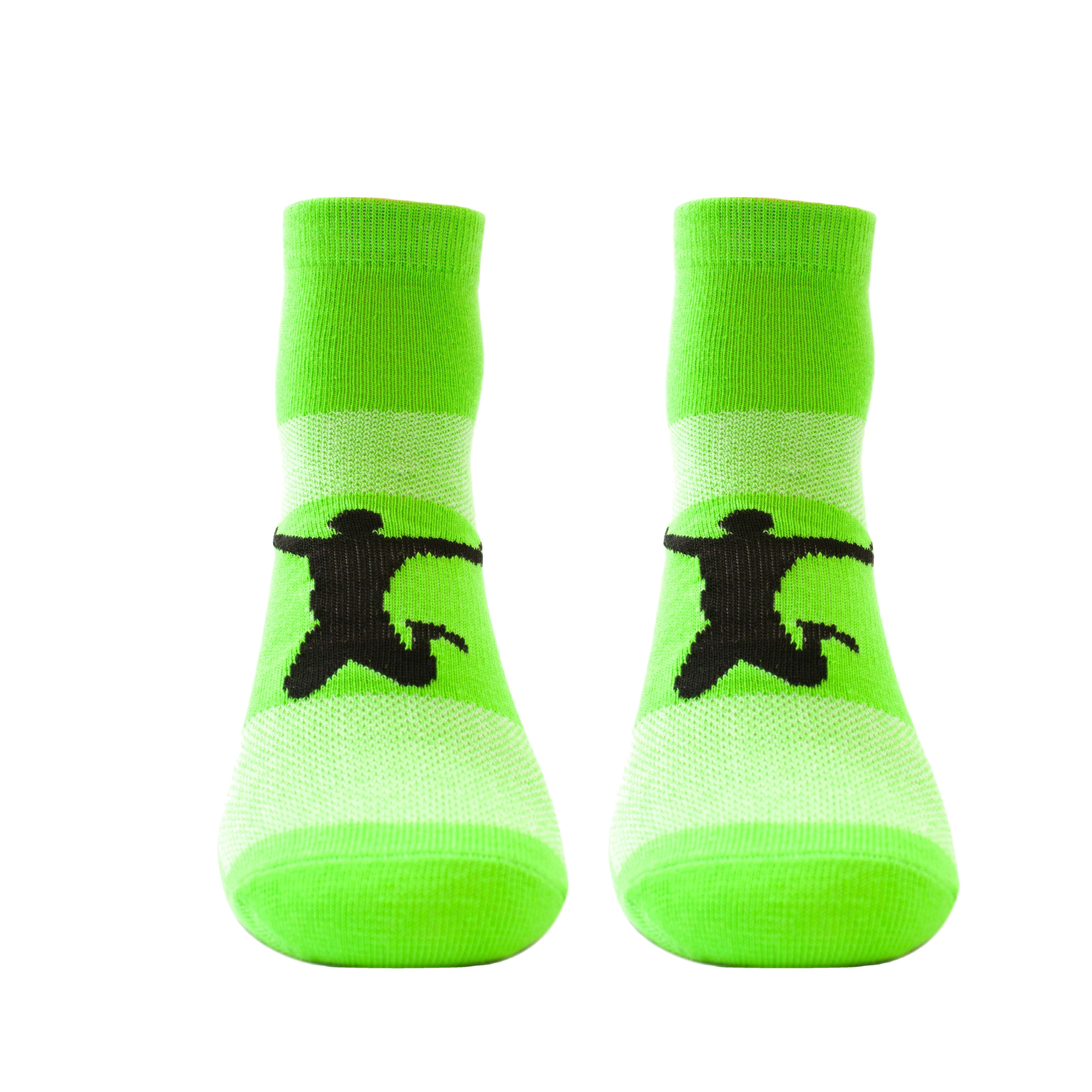 Polyester stock trampoline anti slip socks inflatable sports grip slip socks trampoline