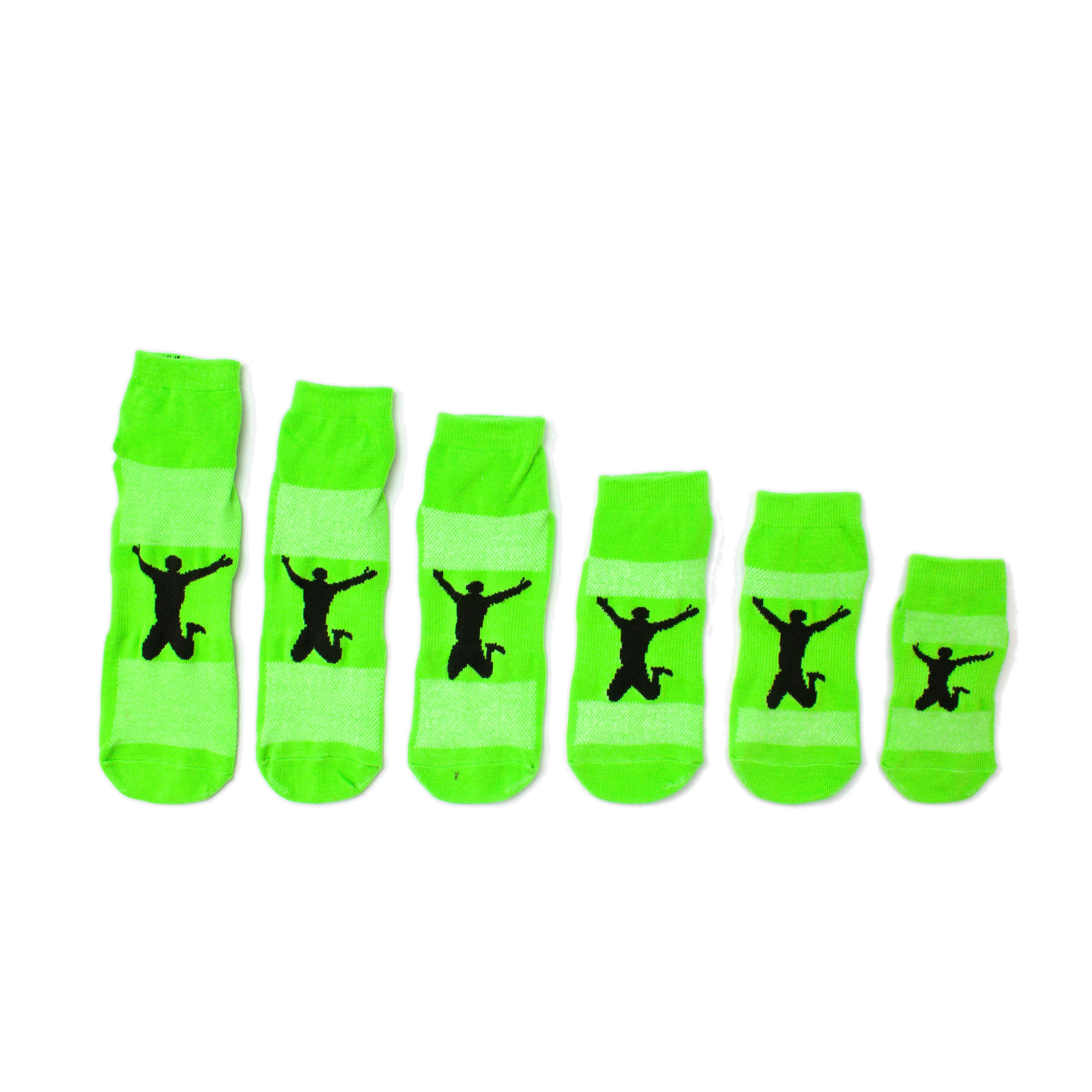 Polyester stock trampoline anti slip socks inflatable sports grip slip socks trampoline