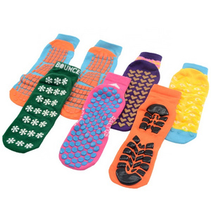 Terry kids christmas socks grip anti-slip kids cartoon socks winter anti slip kids soccer slipper socks non slip trampoline