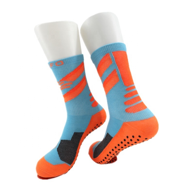 wholesale custom logo non slip socks bounce grip sock park trampoline socks