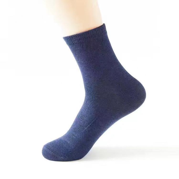 Wholesale Factory Navy Blue Socks Cotton Sports Socks Durable Outdoor Sock