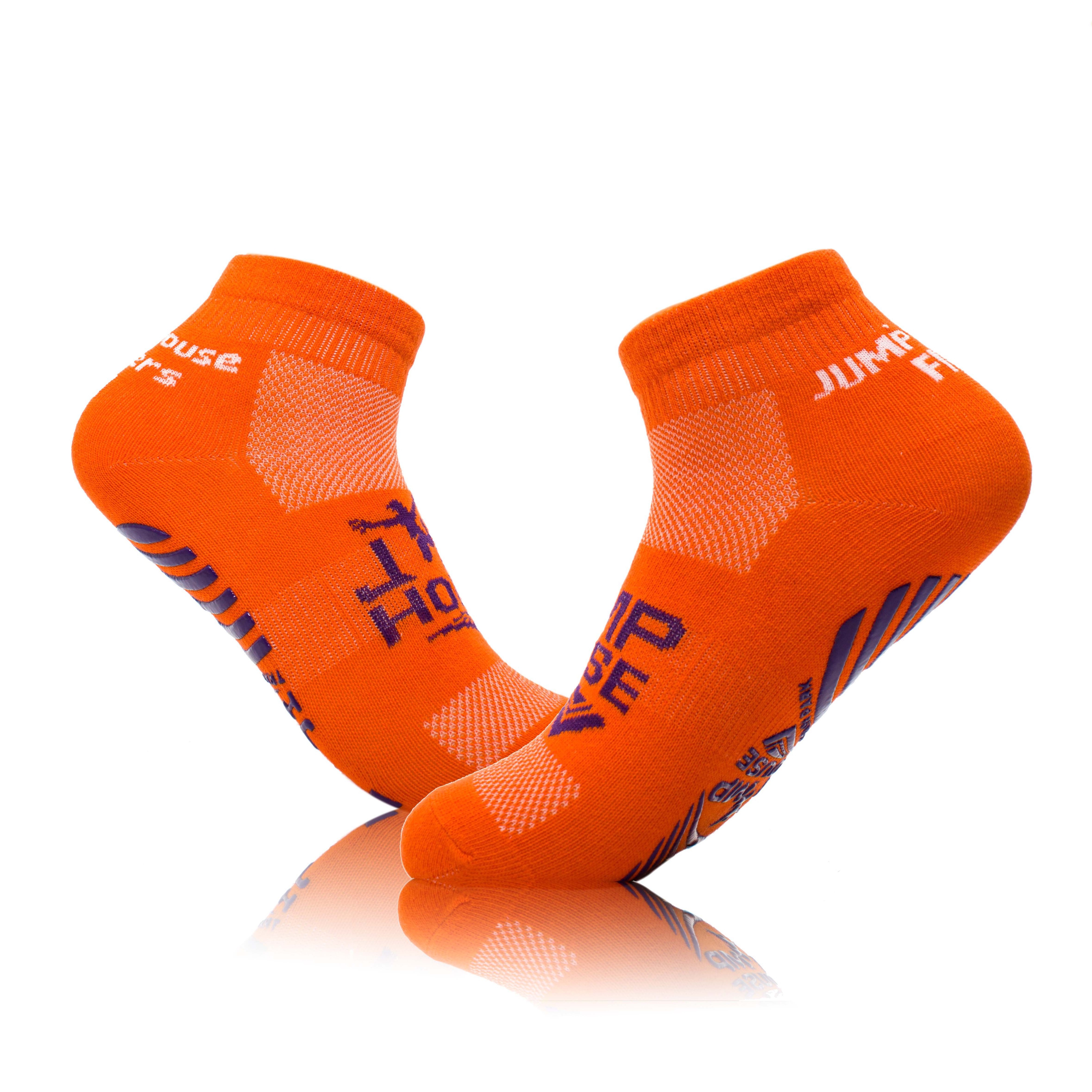 Non slip socks anti slip non skid slipper custom trampoline park grip kid sock anti slip trampoline socks in royal blue