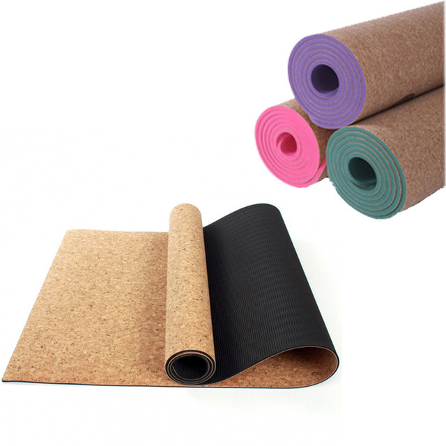 Hot sell natural round natural rubber cork circle yoga mat