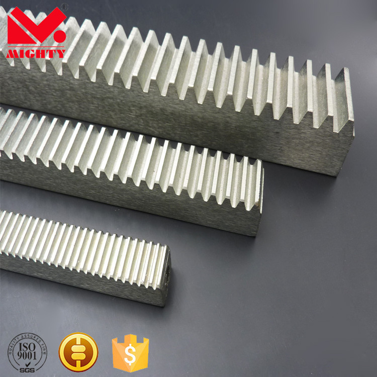 Rack Pinion Custom Made CNC M1 M2 M5 Straight Helical Curved Round Hardened Steel Gear Rack With Pinion Gear