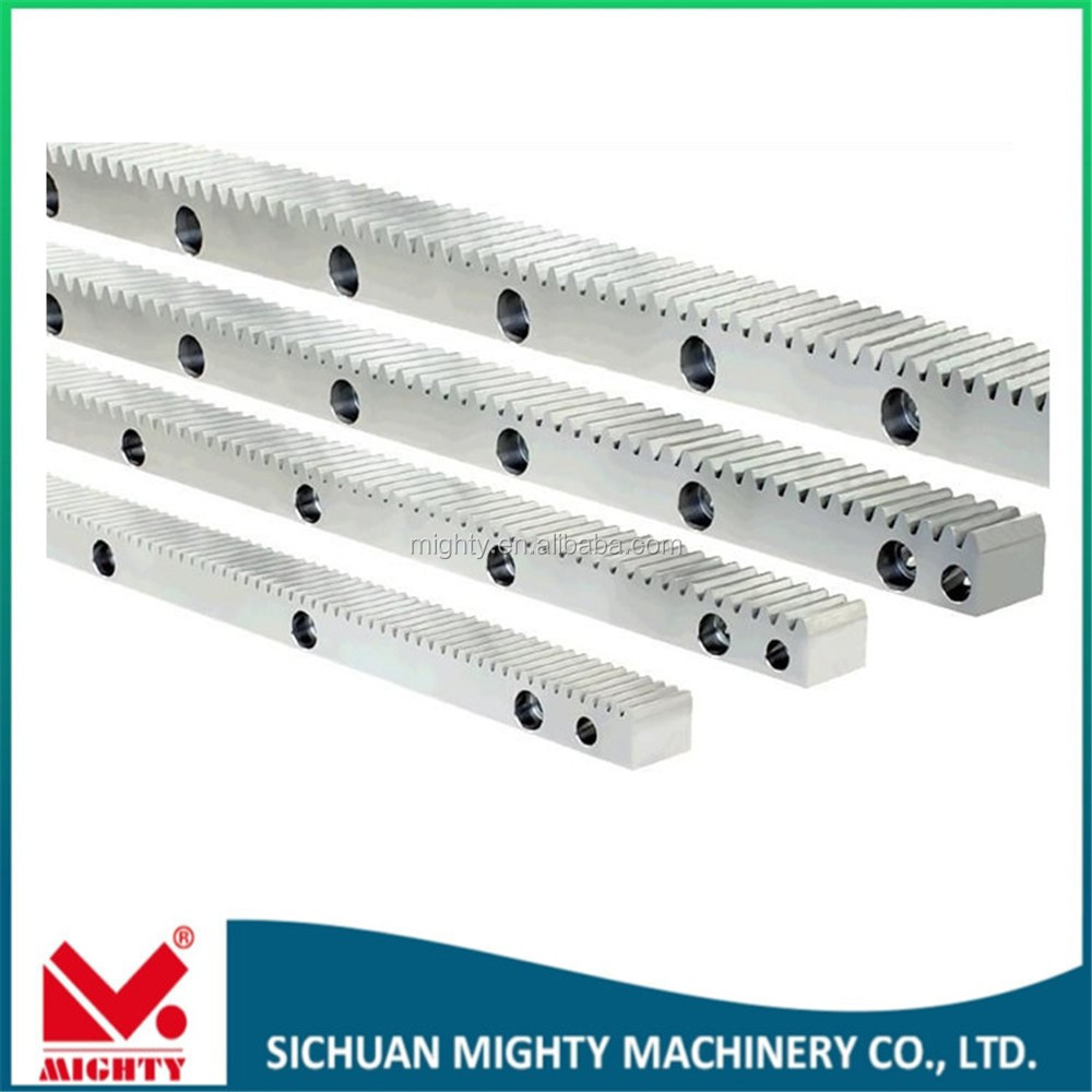 Rack Pinion Custom Made CNC M1 M2 M5 Straight Helical Curved Round Hardened Steel Gear Rack With Pinion Gear