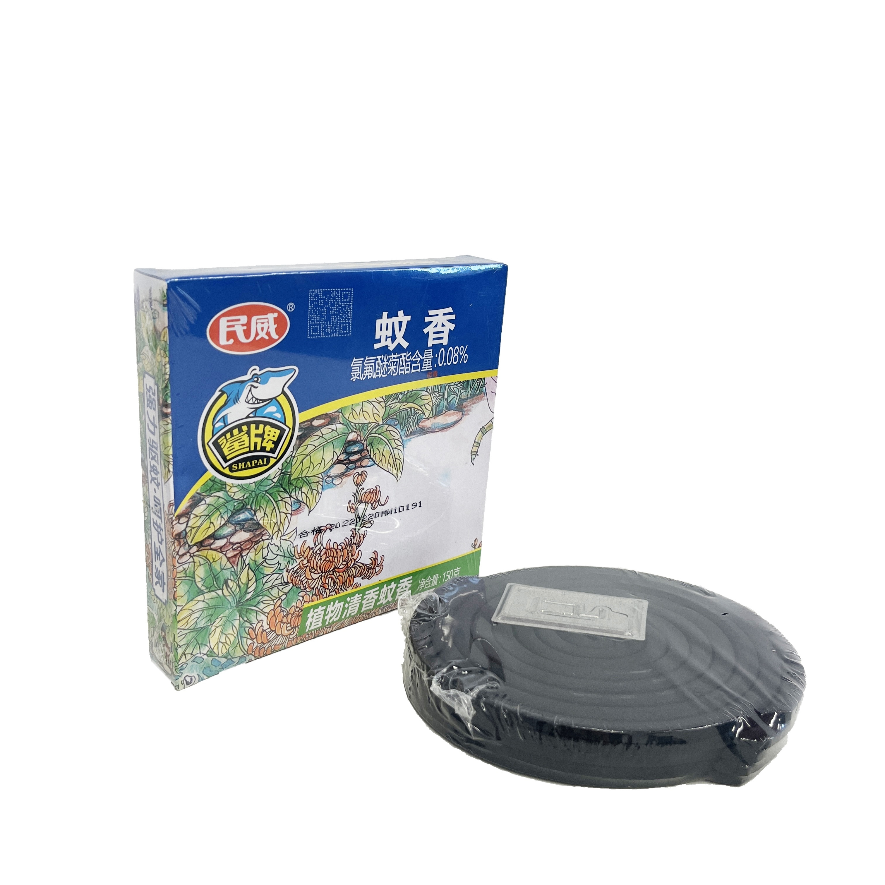 Eco-Friendly effective mosquito repellent 10-piece set wood material mosquito incense coils micro smoke mosquito coil