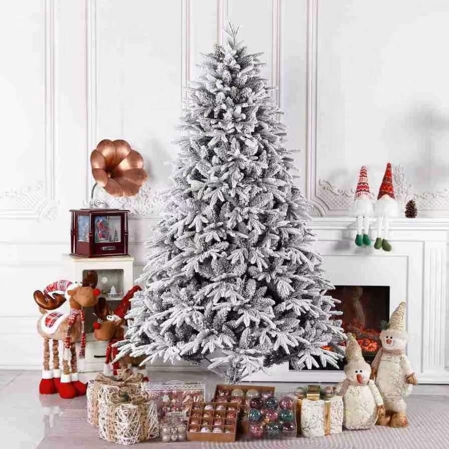 Wholesale Luxurious Outdoor&indoor 150cm 180cm 210cm 240cm PE PVC Artificial Snow Christmas Tree