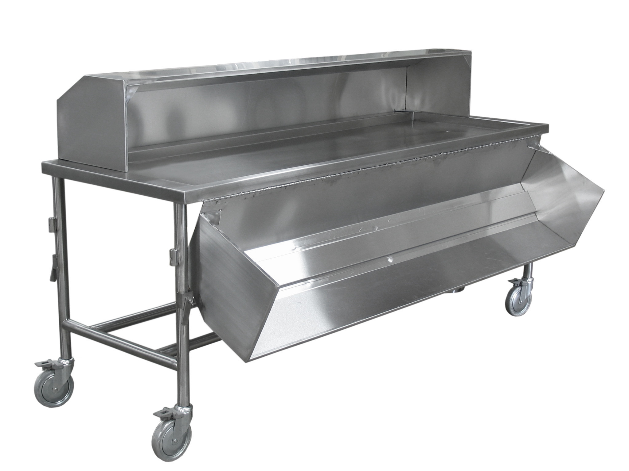 High Quality Stainless Steel Funeral Corpse Transport Trolley Morgue Stretcher Mortuary Trolley with Covers