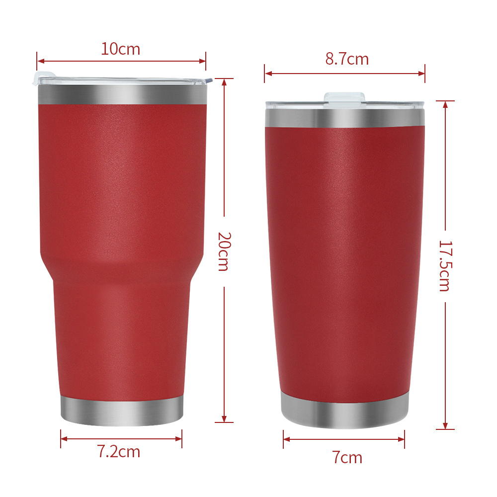 Wholesale 20oz 30oz Sublimation Beer Mugs Thermos Travel Coffee Thermal Insulated Stainless Steel Tumblers Wholesale Bulk