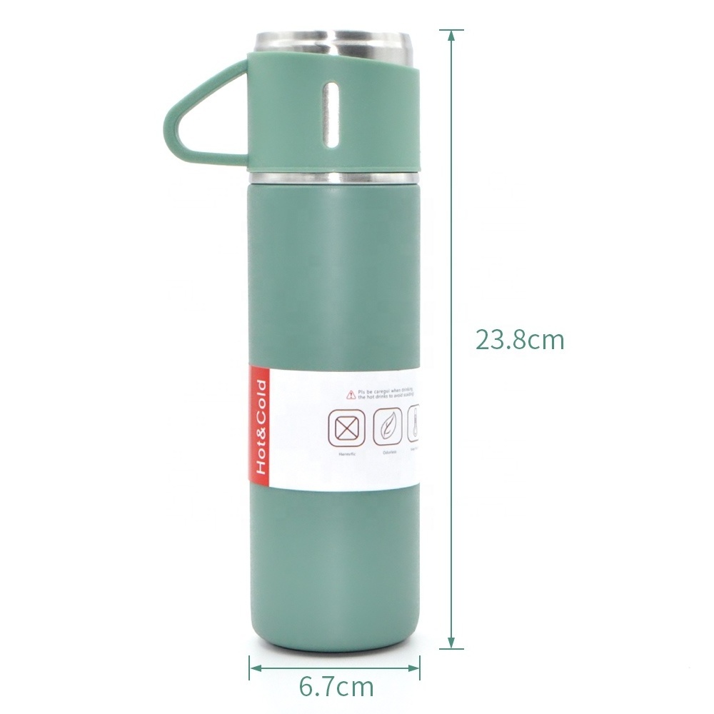 Customizable Stainless Steel Thermos Water Bottle Outdoor Travel Mug Insulated Vacuum Flasks Gift Box Set