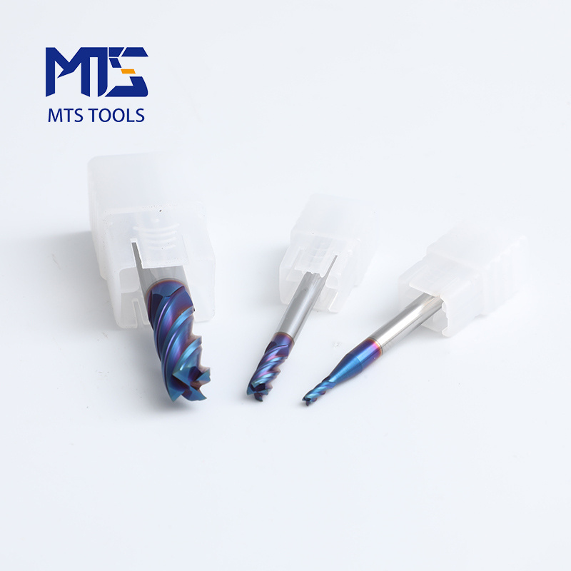 MTS Carbide 4 Flutes/2 Flutes Standard Length End Mills HRC65 Inch Size in stock milling processing Milling cutter cnc inserts