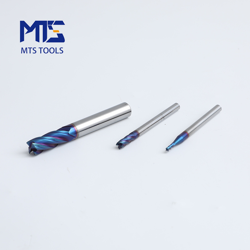 MTS Carbide 4 Flutes/2 Flutes Standard Length End Mills HRC65 Inch Size in stock milling processing Milling cutter cnc inserts