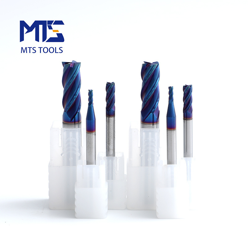 MTS Carbide 4 Flutes/2 Flutes Standard Length End Mills HRC65 Inch Size in stock milling processing Milling cutter cnc inserts